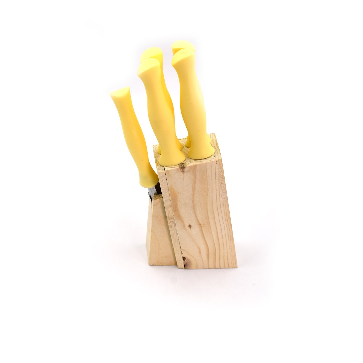 0102A Stainless Steel Kitchen Knife Set with Wooden Stand & Scissor Vegetable & Meat Cutting DeoDap 0102A Stainless Steel Kitchen Knife Set with Wooden Stand & Scissor Vegetable & Meat Cutting DeoDap